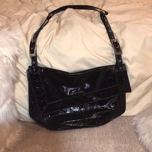 Kooba black patent messenger bag. Like brand new.